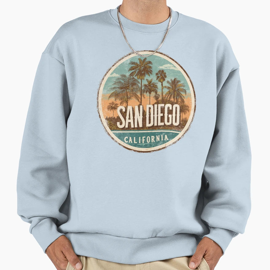 San Diego California Sweatshirt - Fun Novelty Design Men Women - T-Shirt, Sweatshirt, Hoodie