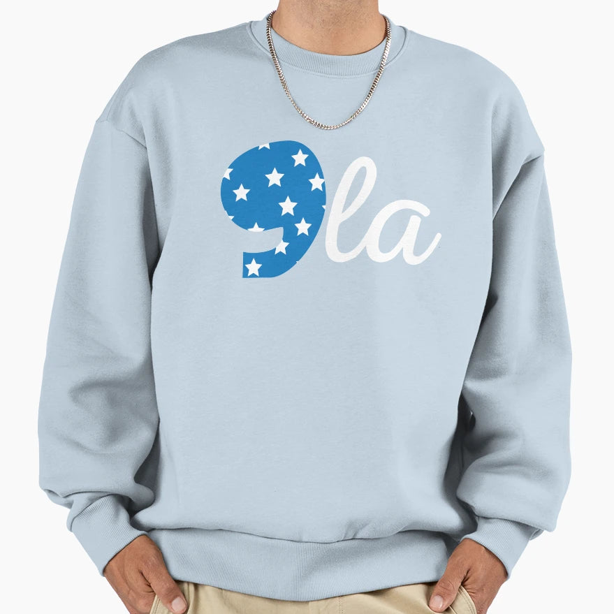 Blue Flag Comma La Kamala Harris Kamala Sweatshirt - Graphic Print Unisex - T-Shirt, Sweatshirt, Hoodie