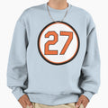 Delmon Young 27 Jersey Number Sweatshirt - Minimalist Print for Adults - T-Shirt, Sweatshirt, Hoodie