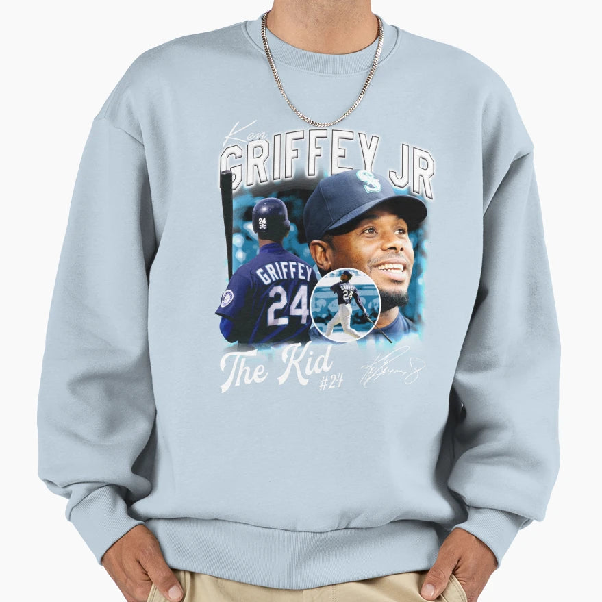 Ken Grifey Jr 24 Sweatshirt - Unique Graphic for Adults - T-Shirt, Sweatshirt, Hoodie