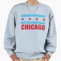 Chicago Flag Sweatshirt - Graphic Print Men Women - T-Shirt, Sweatshirt, Hoodie