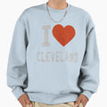 I Love Cleveland Heart Gift Cle Sweatshirt - Trendy Graphic Unisex - T-Shirt, Sweatshirt, Hoodie