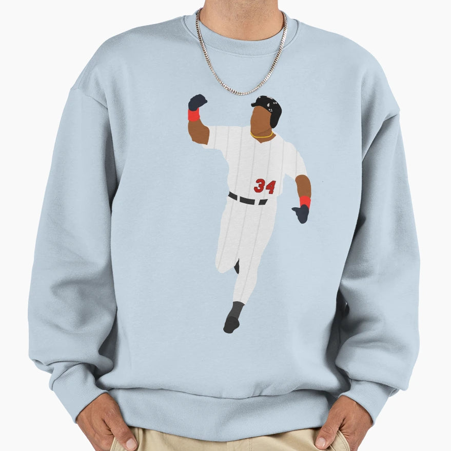 Kirby Puckett Touch Em All Sweatshirt - Minimalist Print for Adults - T-Shirt, Sweatshirt, Hoodie