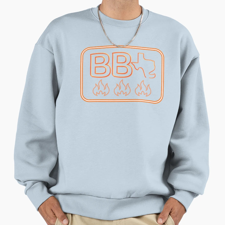 Texas Barbeque Neon Sign Sweatshirt - Trendy Graphic Men Women - T-Shirt, Sweatshirt, Hoodie
