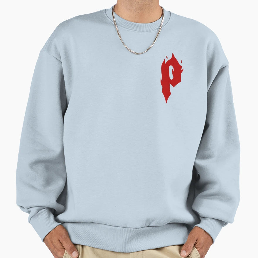 Fire P Sweatshirt - Unique Graphic Unisex - T-Shirt, Sweatshirt, Hoodie