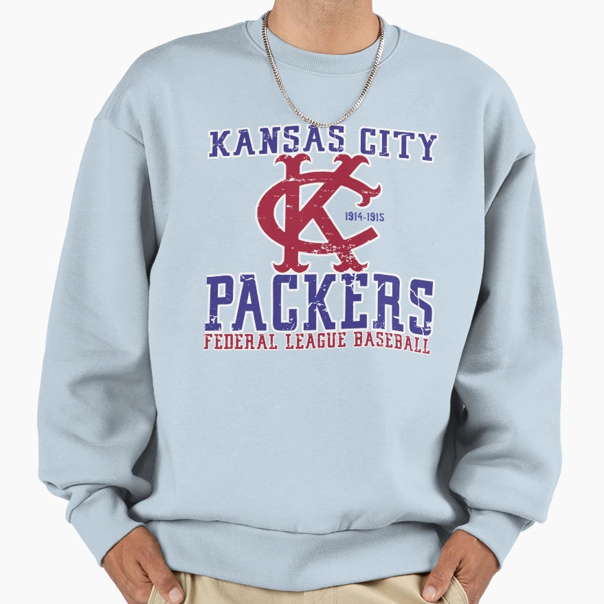 Kansas City Packers Defunct Team Sweatshirt - Graphic Print Men Women - T-Shirt, Sweatshirt, Hoodie