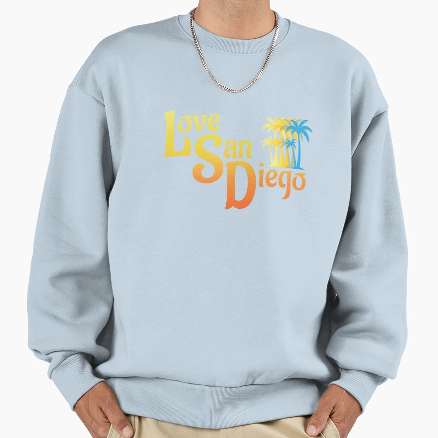 Love San Diego Alternate Jersey Sweatshirt - Trendy Graphic Men Women - T-Shirt, Sweatshirt, Hoodie