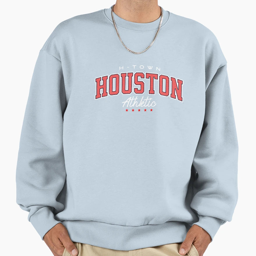 Houston Texas H Town Athletic Sweatshirt - Streetwear Style Unisex - T-Shirt, Sweatshirt, Hoodie