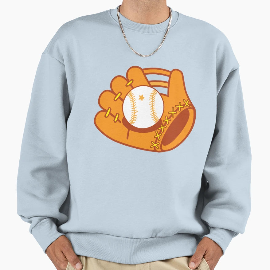 Baseball Mit Baseball Star Ball Sweatshirt - Graphic Print Men Women - T-Shirt, Sweatshirt, Hoodie