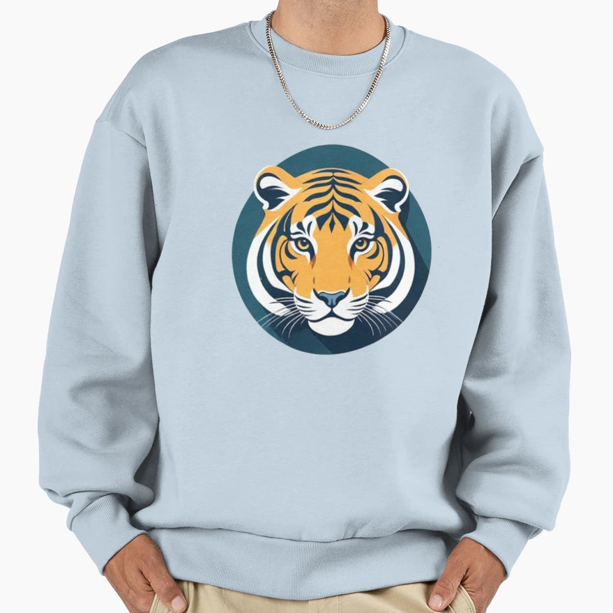Tiger Sweatshirt - Aesthetic Graphic for Adults - T-Shirt, Sweatshirt, Hoodie
