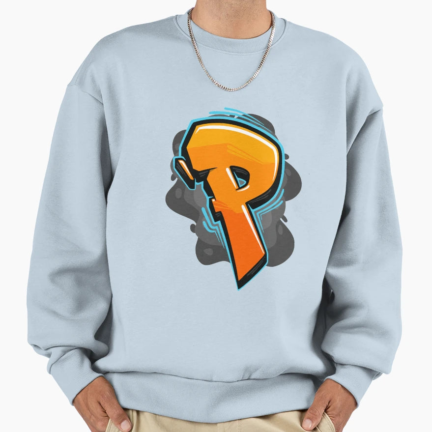 Graffiti Letter P Sweatshirt - Aesthetic Graphic Unisex - T-Shirt, Sweatshirt, Hoodie