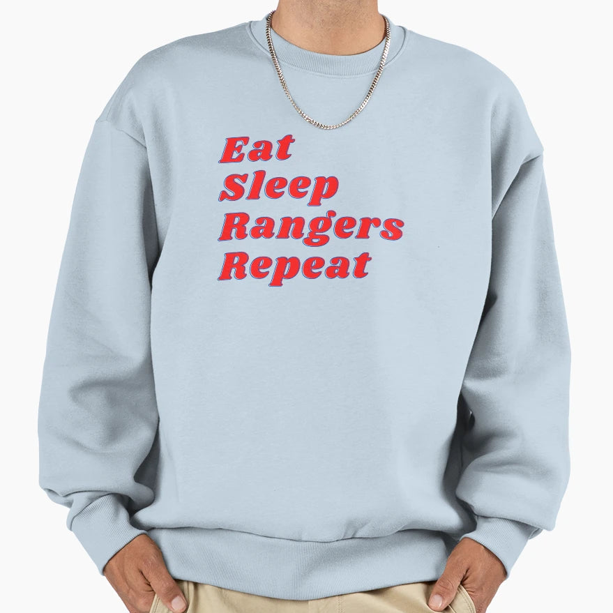 Eat Sleep Repeat Sweatshirt - Aesthetic Graphic for Adults - T-Shirt, Sweatshirt, Hoodie
