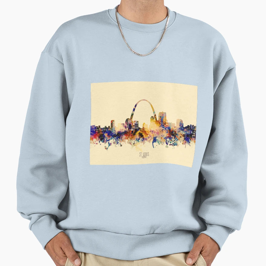 St Louis Skyline Sweatshirt - Graphic Print Unisex - T-Shirt, Sweatshirt, Hoodie