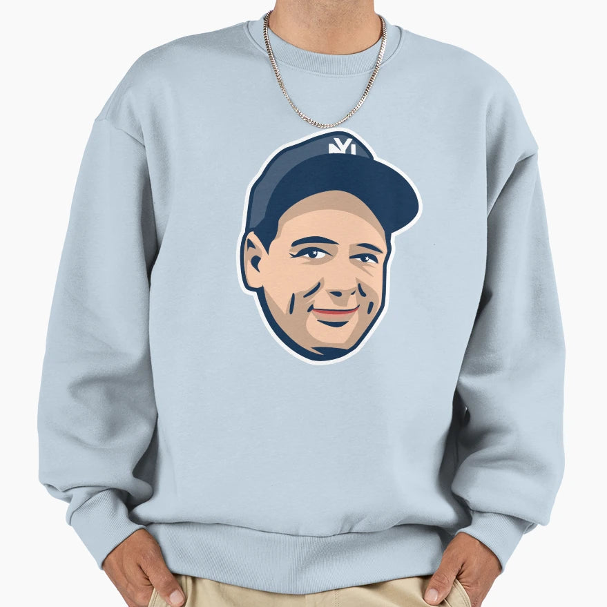 Lou Gehrig Smiling Sweatshirt - Fun Novelty Design Men Women - T-Shirt, Sweatshirt, Hoodie