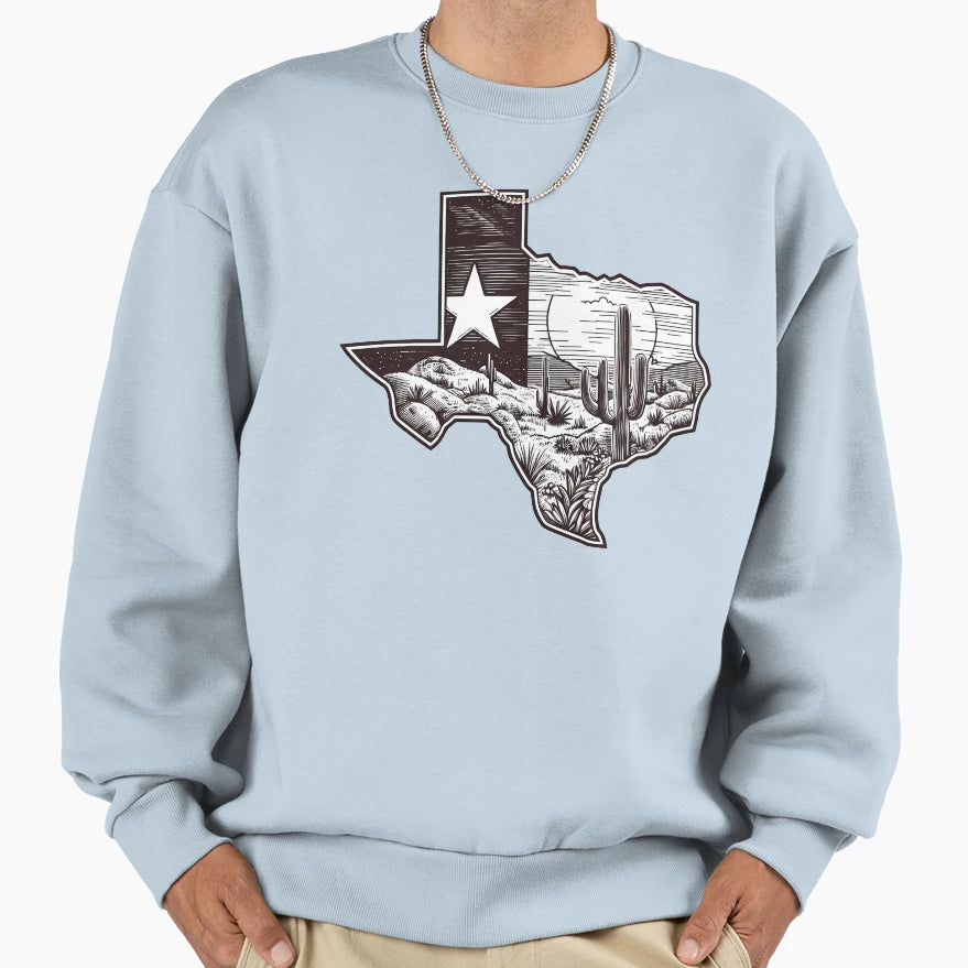 Texas Icon Sweatshirt - Aesthetic Graphic Men Women - T-Shirt, Sweatshirt, Hoodie