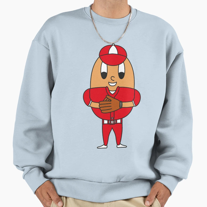 Baseball Pitcher Egg Sweatshirt - Trendy Graphic Men Women - T-Shirt, Sweatshirt, Hoodie