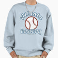 Atlanta Georgia Baseball Home Run Sweatshirt - Minimalist Print Men Women - T-Shirt, Sweatshirt, Hoodie