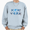 New York Blue Sweatshirt - Aesthetic Graphic Unisex - T-Shirt, Sweatshirt, Hoodie