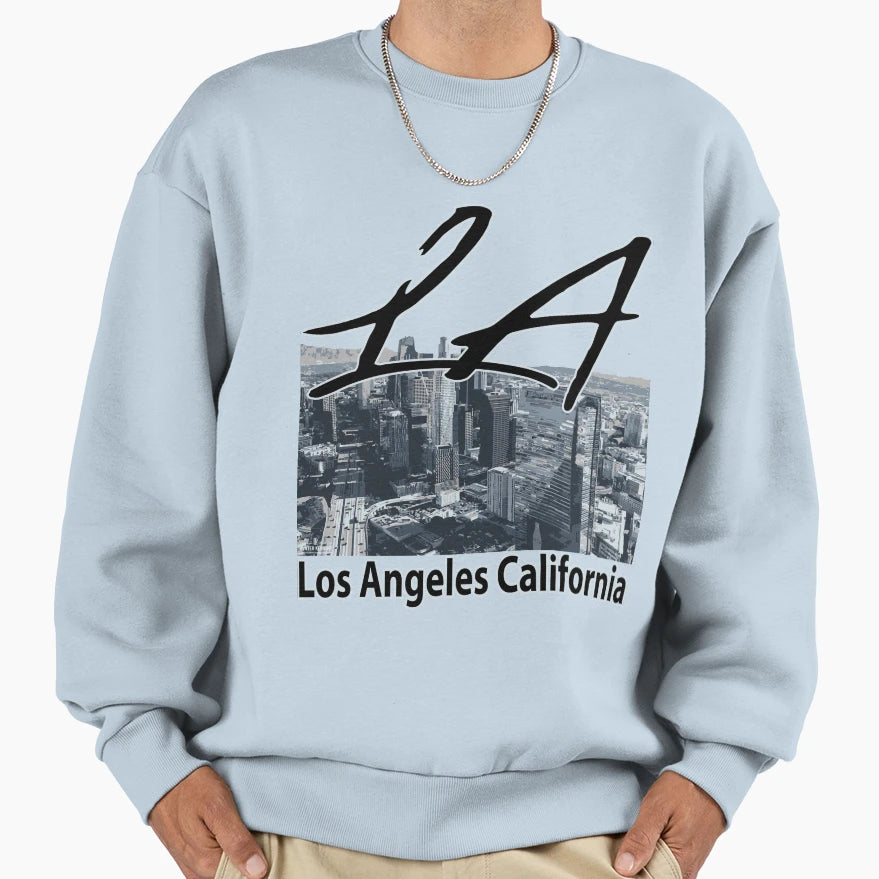 Los Angeles La Usa Sweatshirt - Unique Graphic for Adults - T-Shirt, Sweatshirt, Hoodie