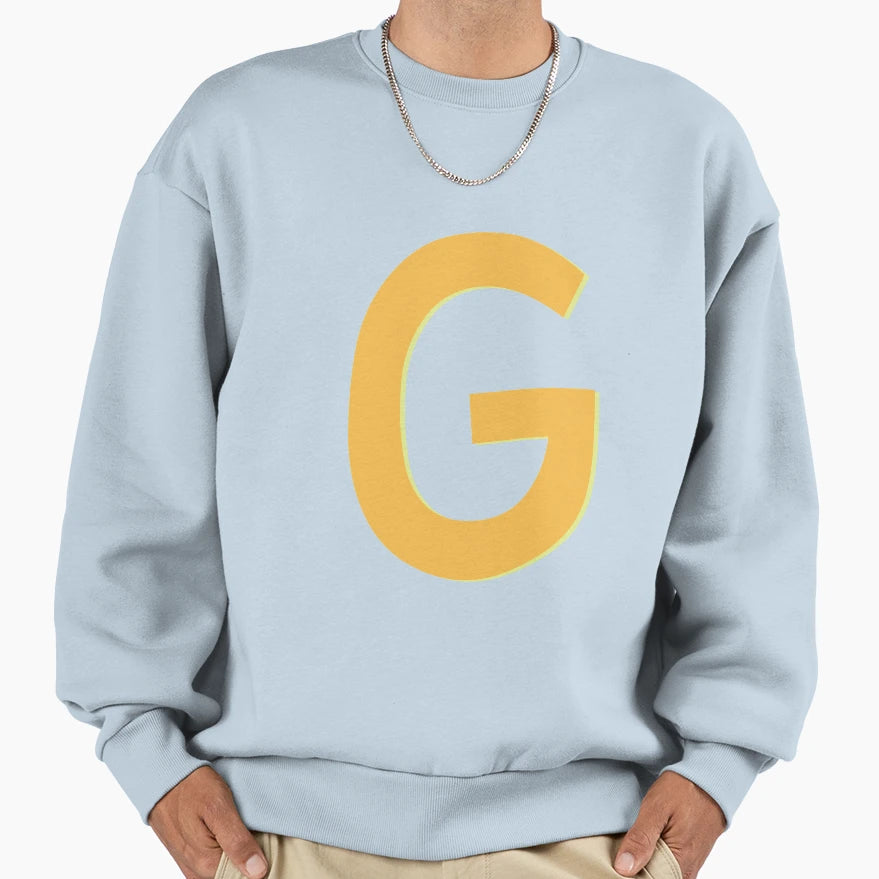 Letter G Alphabet G Sweatshirt - Novelty Apparel Unisex - T-Shirt, Sweatshirt, Hoodie