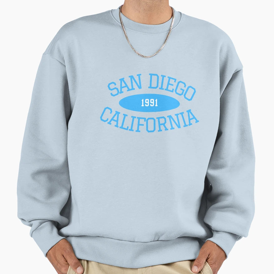 San Diego California Sweatshirt - Custom Art Print Unisex - T-Shirt, Sweatshirt, Hoodie