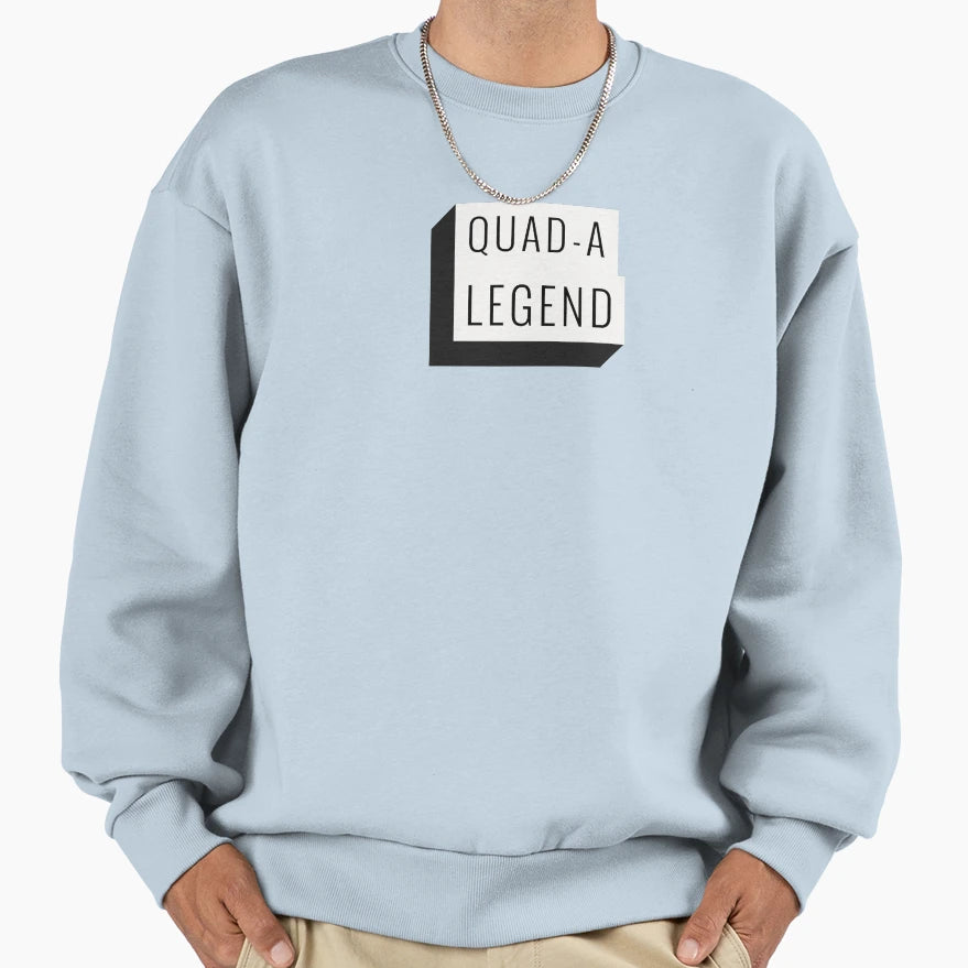 Quad Legend Minimalist Funny Sweatshirt - Fun Novelty Design for Adults - T-Shirt, Sweatshirt, Hoodie