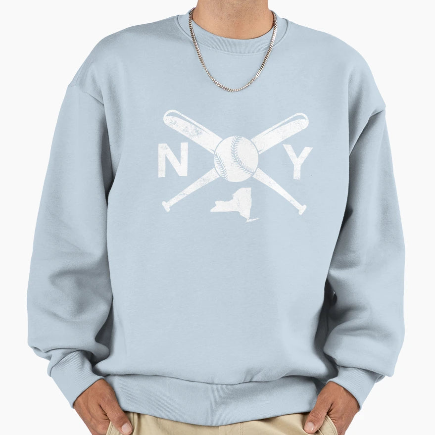 New York Baseball Love Ny Sweatshirt - Streetwear Style for Adults - T-Shirt, Sweatshirt, Hoodie