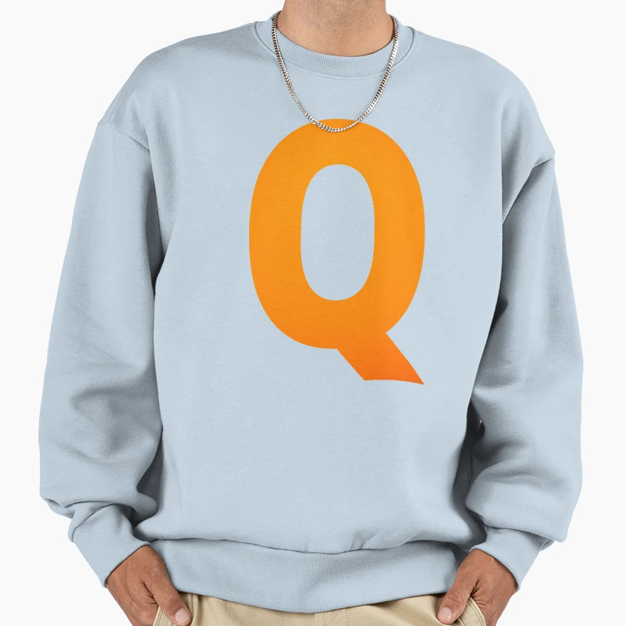 Q Alphabet Letter Q Sweatshirt - Minimalist Print Unisex - T-Shirt, Sweatshirt, Hoodie
