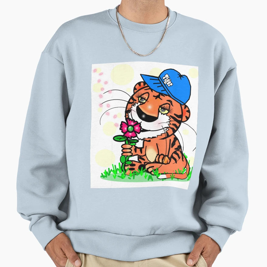 Tiger Sweatshirt - Minimalist Print Unisex - T-Shirt, Sweatshirt, Hoodie