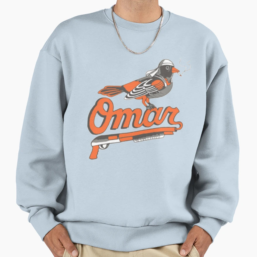 Omar Wire Baltimore Oriole Sweatshirt - Streetwear Style for Adults - T-Shirt, Sweatshirt, Hoodie