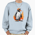 Baseball Penguin Sweatshirt - Unique Graphic Men Women - T-Shirt, Sweatshirt, Hoodie