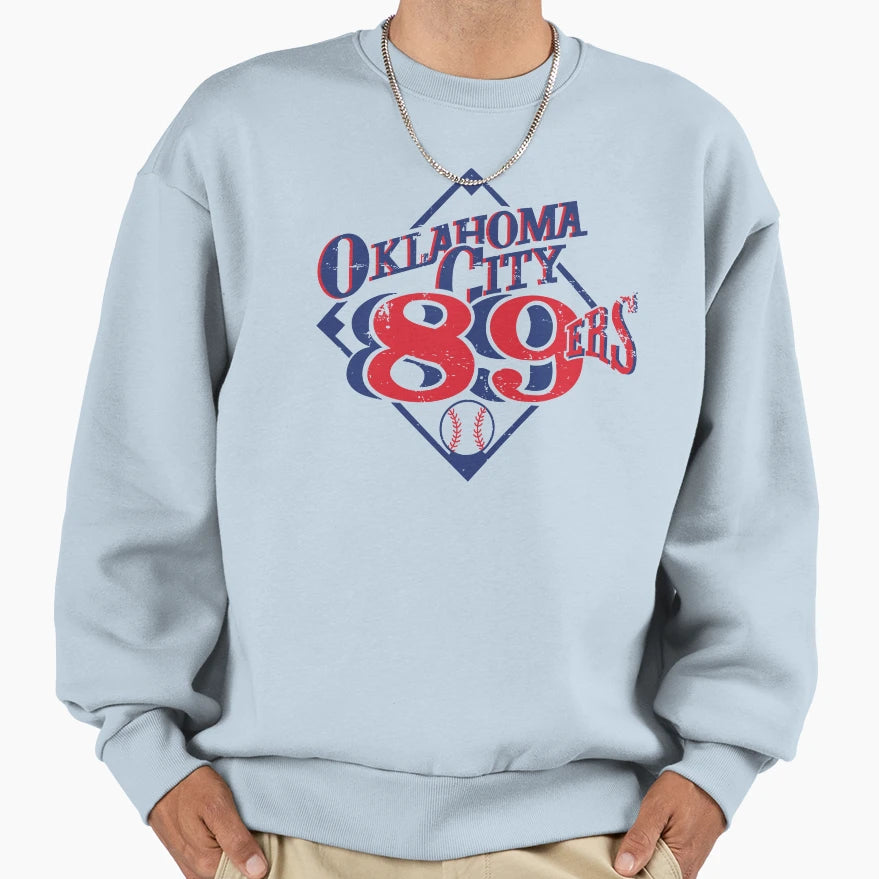 Oklahoma City 89Ers Defunct Baseball Sweatshirt - Novelty Apparel Men Women - T-Shirt, Sweatshirt, Hoodie