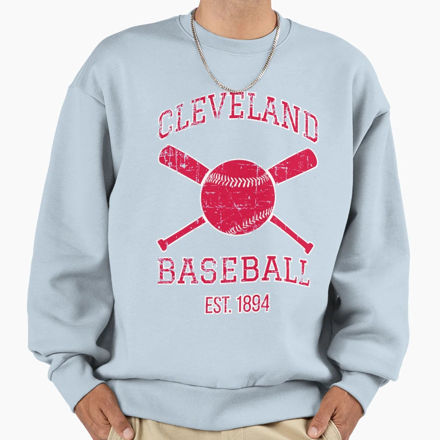 Cleveland Baseball Team I Sweatshirt - Aesthetic Graphic for Adults - T-Shirt, Sweatshirt, Hoodie