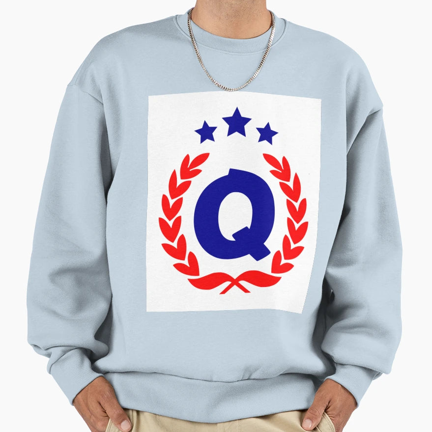 Red Blue Stars Sweatshirt - Minimalist Print Men Women - T-Shirt, Sweatshirt, Hoodie