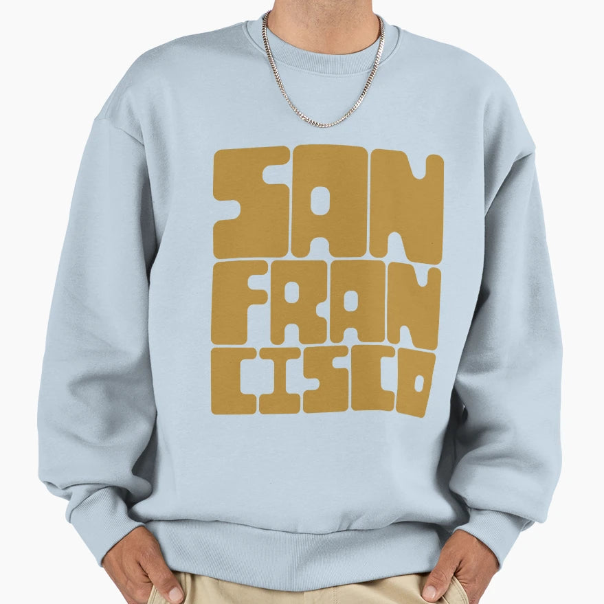 San Francisco Chai Tea Brown Sweatshirt - Unique Graphic Men Women - T-Shirt, Sweatshirt, Hoodie
