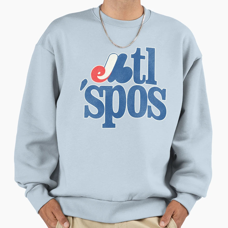 Defunct Montreal Expos Baseball Mtlspos Sweatshirt - Graphic Print Unisex - T-Shirt, Sweatshirt, Hoodie