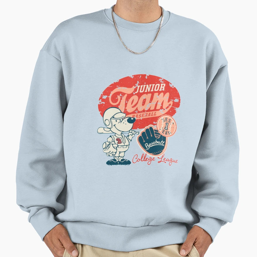 Junior Team Baseball Sweatshirt - Minimalist Print Men Women - T-Shirt, Sweatshirt, Hoodie