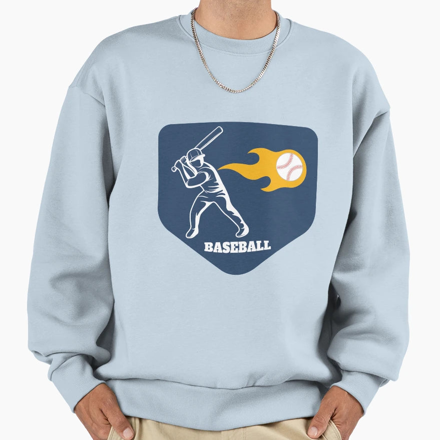 Baseball Sport Sweatshirt - Trendy Graphic Unisex - T-Shirt, Sweatshirt, Hoodie