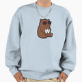 Alphabet Letter W Beary Brown Bear Sweatshirt - Aesthetic Graphic Men Women - T-Shirt, Sweatshirt, Hoodie