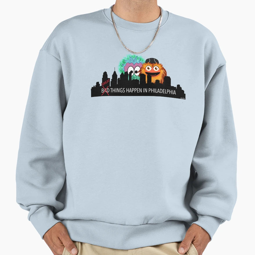 Great Things Happen Philadelphia Sweatshirt - Custom Art Print Men Women - T-Shirt, Sweatshirt, Hoodie