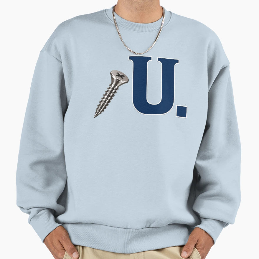 Screw U Collection Ivy Navy Collegiate Sweatshirt - Novelty Apparel Unisex - T-Shirt, Sweatshirt, Hoodie