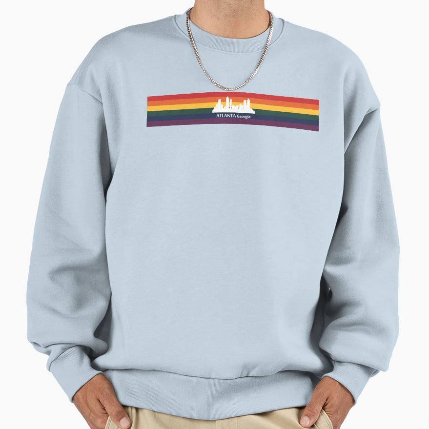 Atlanta Georgia Usa Skyline City Sweatshirt - Graphic Print Unisex - T-Shirt, Sweatshirt, Hoodie