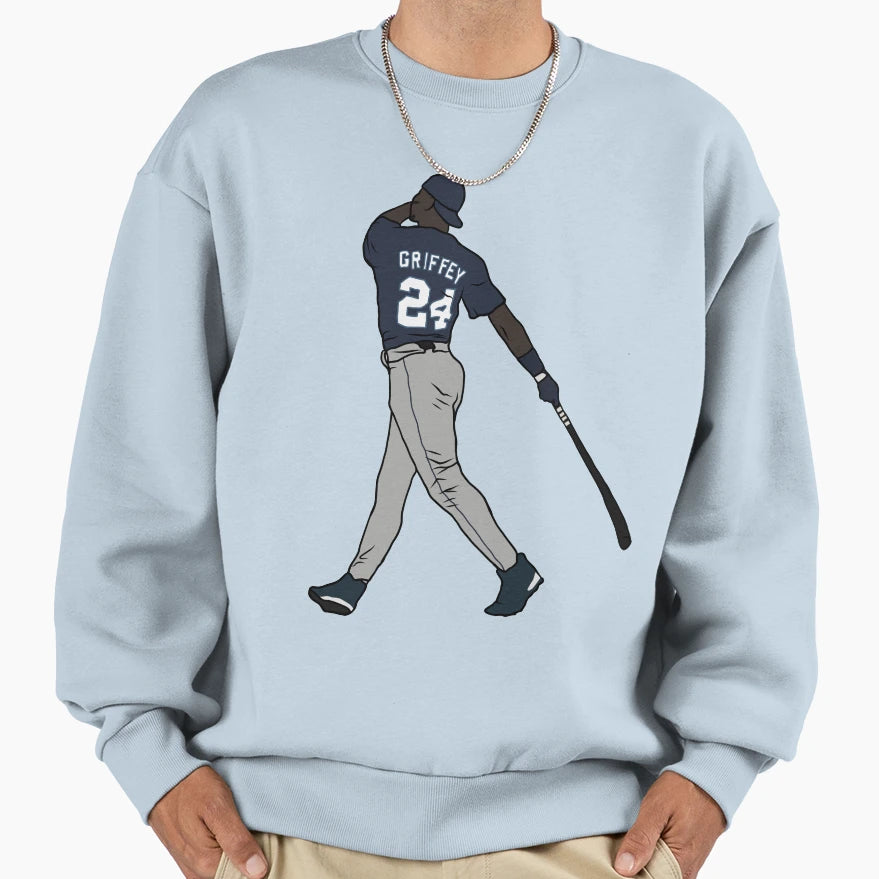 Ken Griffey Jr Swing Sweatshirt - Custom Art Print Unisex - T-Shirt, Sweatshirt, Hoodie