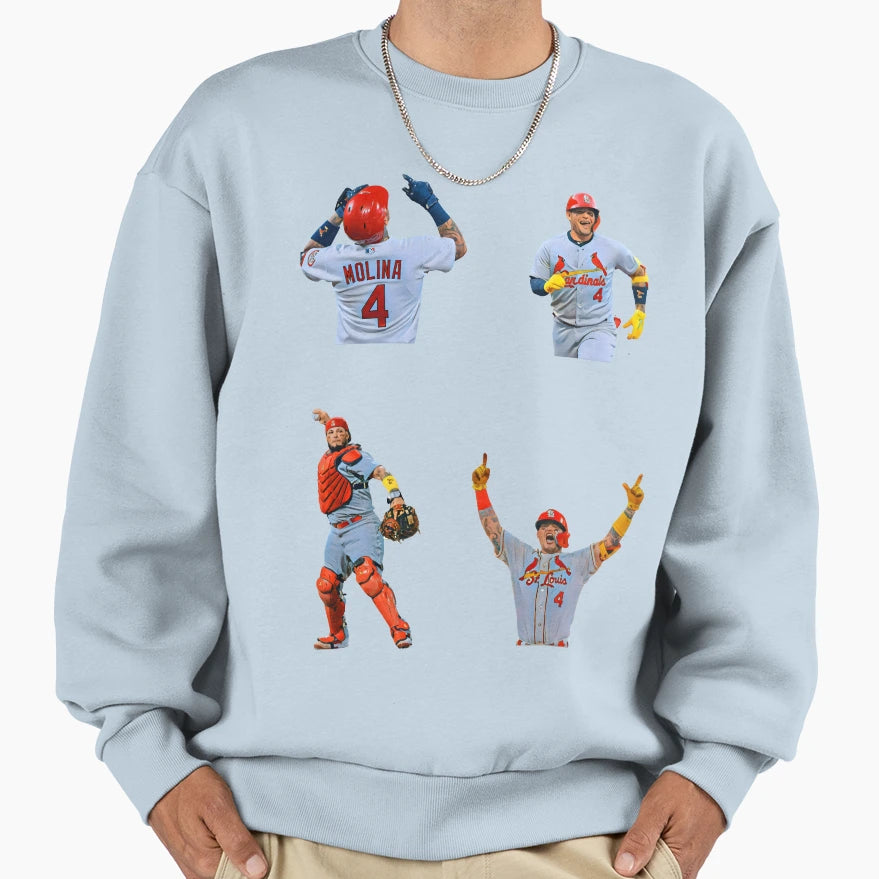 Yadier Molina Hi Def Paint Effect Set T-Shirt - Custom Art Print for Adults - T-Shirt, Sweatshirt, Hoodie