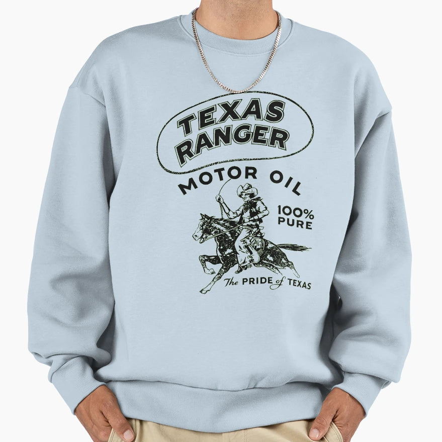 Texas Ranger Oil Sweatshirt - Streetwear Style for Adults - T-Shirt, Sweatshirt, Hoodie