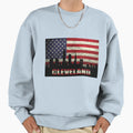 Cleveland City Usa Flag Sweatshirt - Fun Novelty Design Unisex - T-Shirt, Sweatshirt, Hoodie