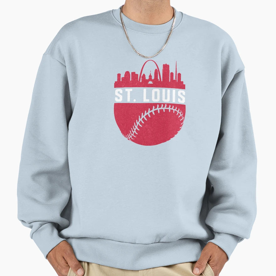 Downtown St Louis Missouri Sweatshirt - Minimalist Print for Adults - T-Shirt, Sweatshirt, Hoodie