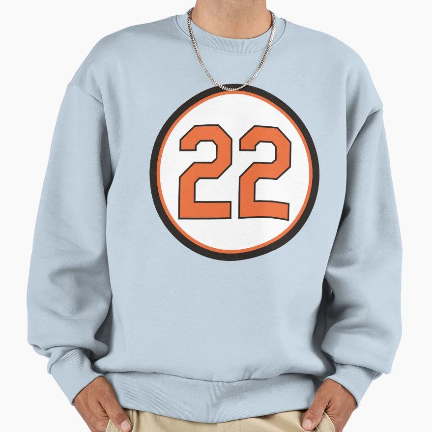Jim Palmer 22 Jersey Number Sweatshirt - Casual Everyday Wear for Adults - T-Shirt, Sweatshirt, Hoodie