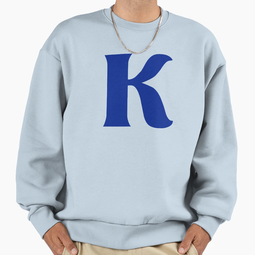 Letter K Sweatshirt - Fun Novelty Design for Adults - T-Shirt, Sweatshirt, Hoodie