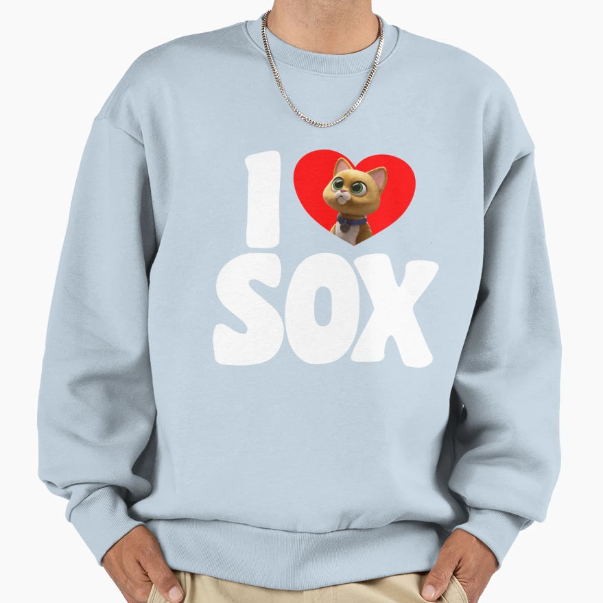 I Love Sox And Buzz From Sweatshirt - Fun Novelty Design for Adults - T-Shirt, Sweatshirt, Hoodie